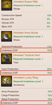 Tips: 1. You can change to the Inherited Equipment once you’ve claimed your Turf Task rewards to gain more Underboss EXP and get ahead in equipping your Victor’s, King’s and Godfather’s Set. 2. The Construction Speed buff of the [Grand] Inherited Sniper Rifle is the same as the [Grand] Architect's Electric Gun.