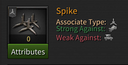 I. Spikes are strong against Bikers