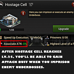 3. Use your Hostage Cell to imprison enemy Underbosses