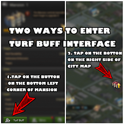 6. Use battle boost items on the Turf Buff Interface